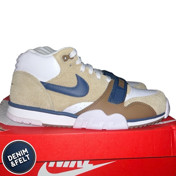 Nike Men’s Air Trainer 1 Shoes, Limestone/Ale Brown/White/Vale | NEW/NIB! - Picture 11 of 16